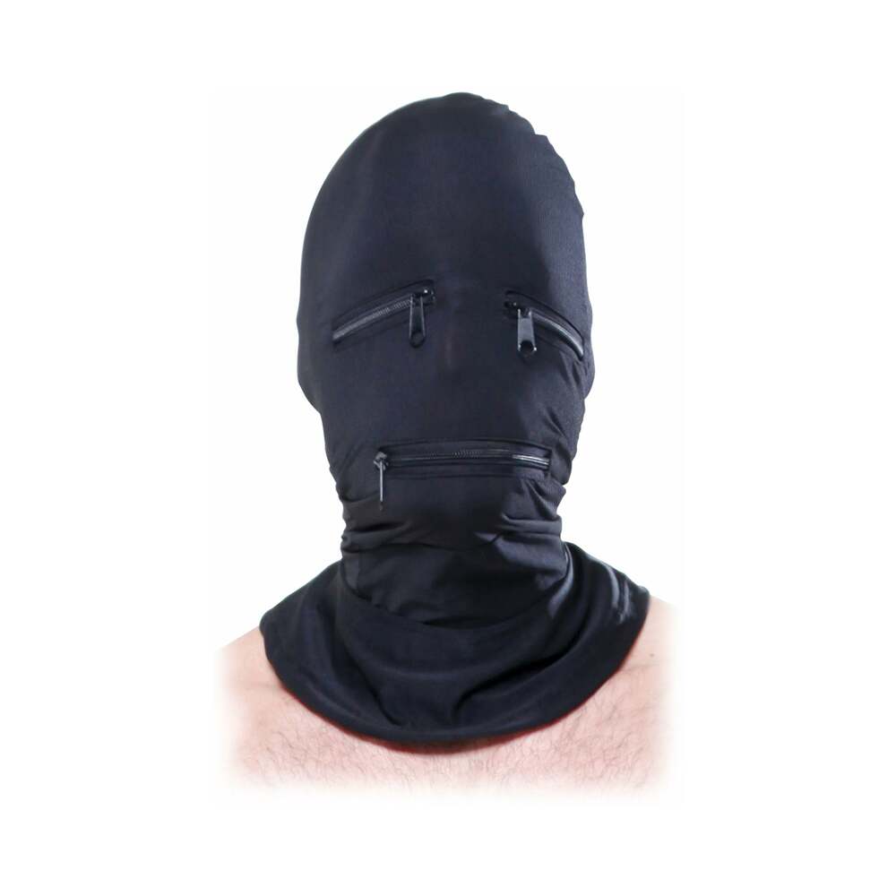 FF Zipper Face Hood Black