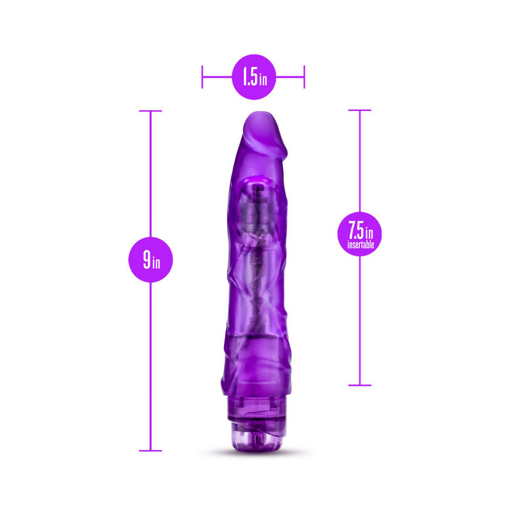 B Yours Vibe 1 Dildo 9in Vibrating Pur