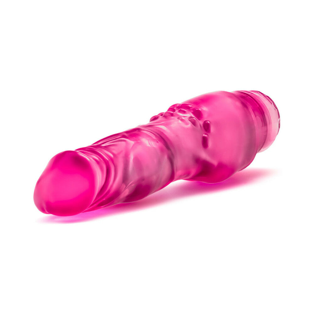 B Yours Vibe 4 Dildo 8in Vibrating Pink