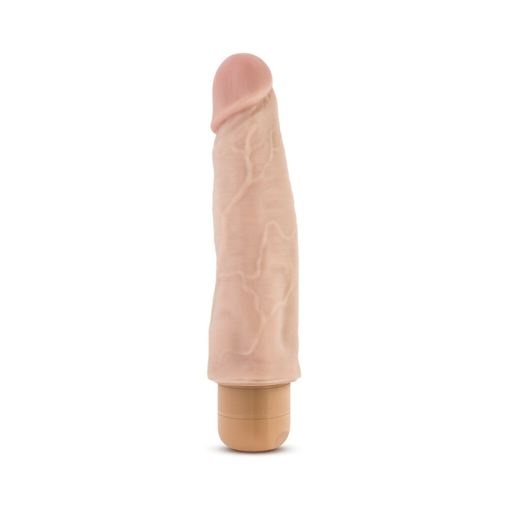 Blush Dr. Skin Vibe 14 Realistic 8 in. Vibrating Dildo Beige