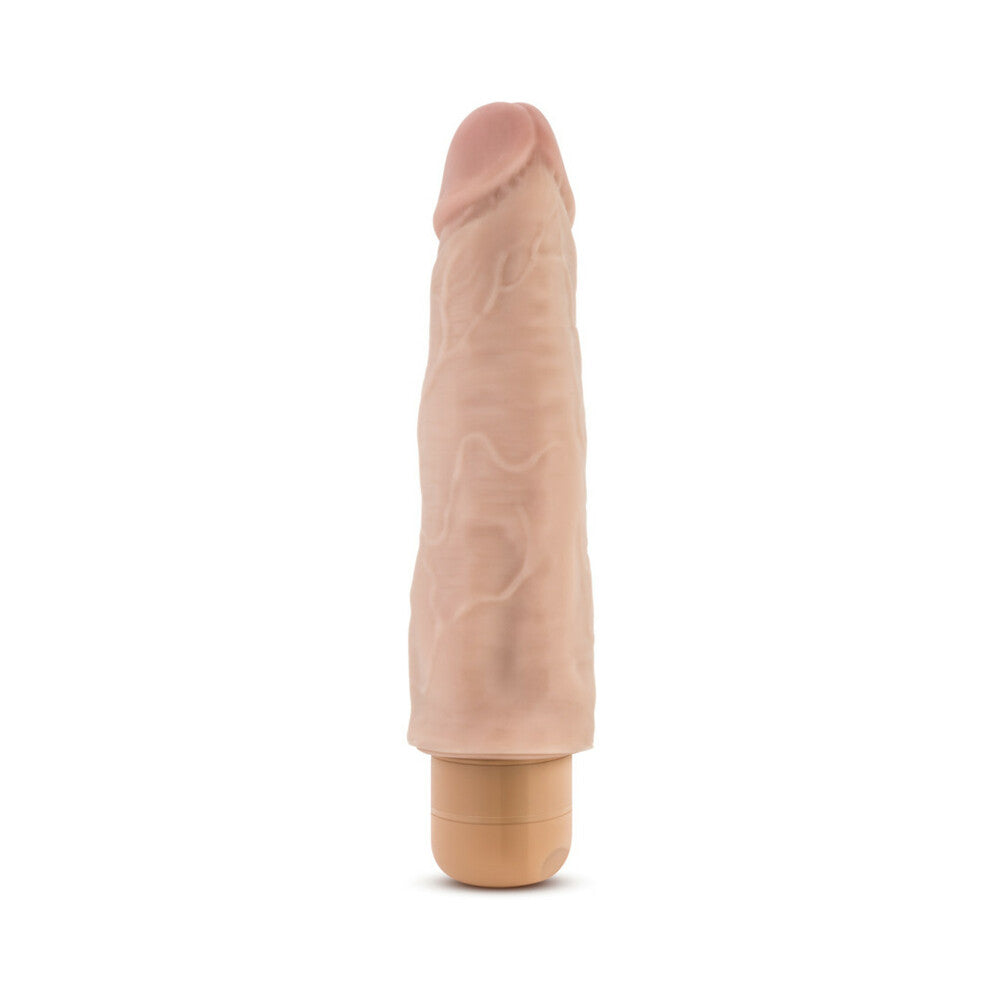 Blush Dr. Skin Vibe 14 Realistic 8 in. Vibrating Dildo Beige