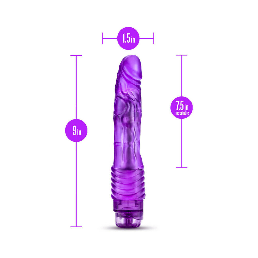 B Yours Vibe 2 Dildo 9in Vibrating Pur