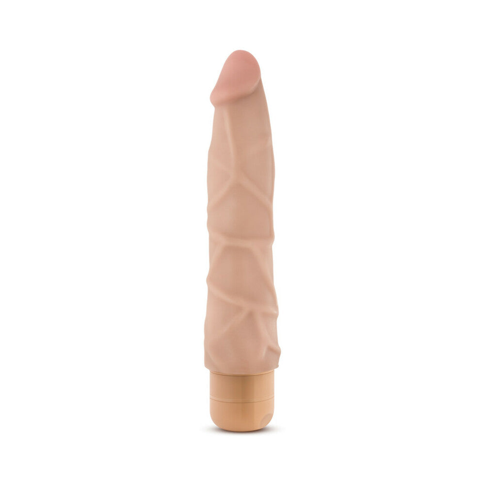 Blush Dr. Skin Vibe 1 Realistic 9 in. Vibrating Dildo Beige