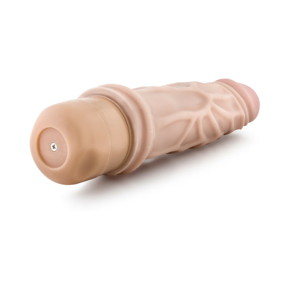 Blush Dr. Skin Vibe 3 Realistic 7.25 in. Vibrating Dildo Beige