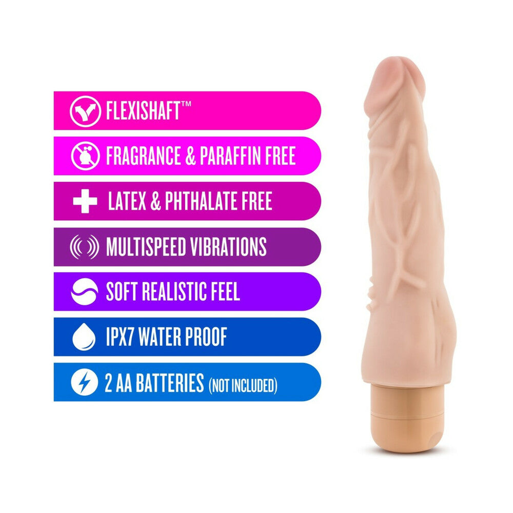 Dr. Skin Vibe 4 Dildo 8in Vibr Beige