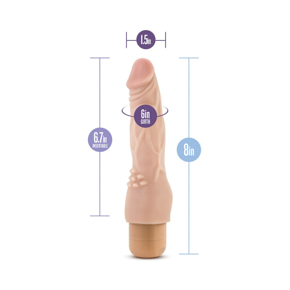 Dr. Skin Vibe 4 Dildo 8in Vibr Beige