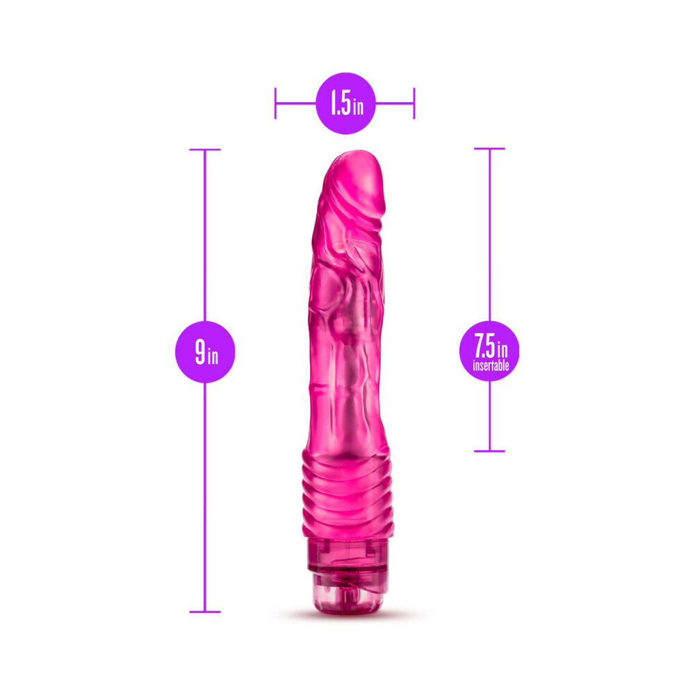 B Yours Vibe 2 Dildo 9in Vibrating Pink