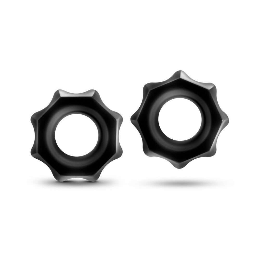 Stay Hard Nutz Cockring 2-Pack Black
