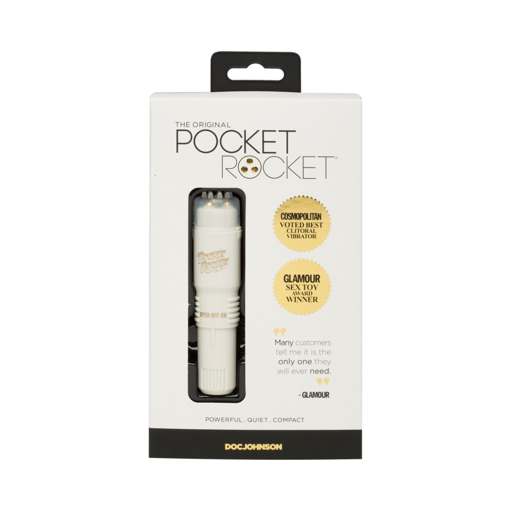 Vibrador Pocket Rocket de 4 pulgadas (color marfil)