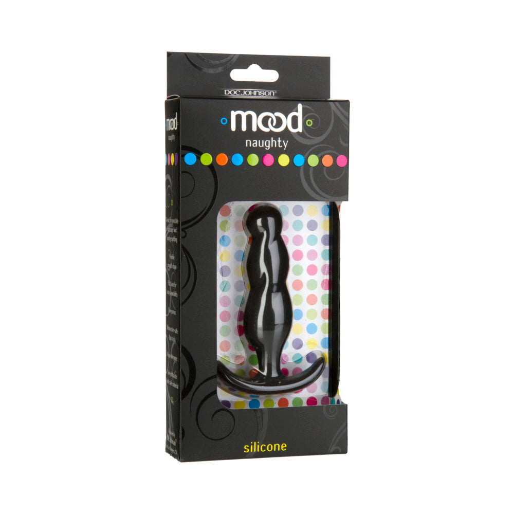 Mood - Naughty 3 - Medium Black Silicone Butt Plug