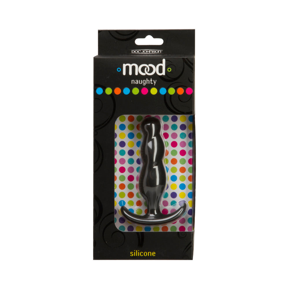 Mood - Naughty 3 - Medium Black Silicone Butt Plug