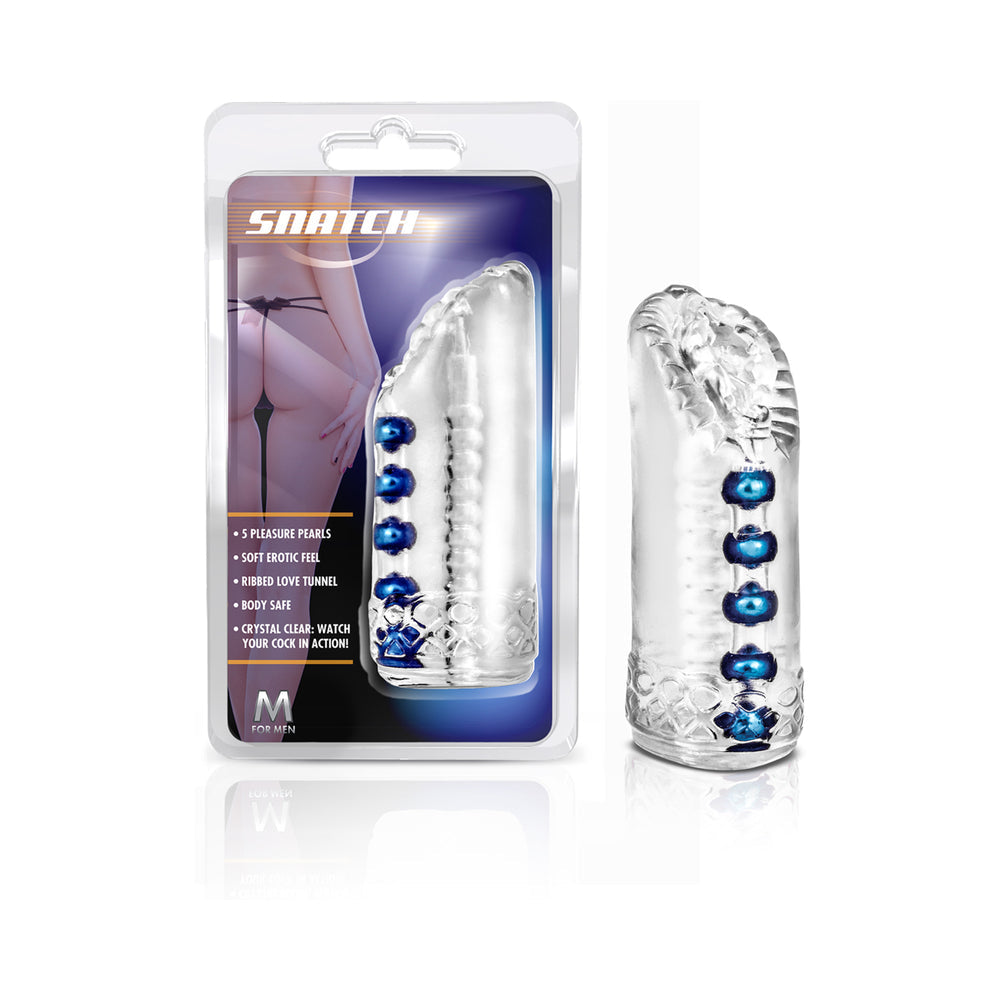 M for Men Snatch Vagina Stroker Clear