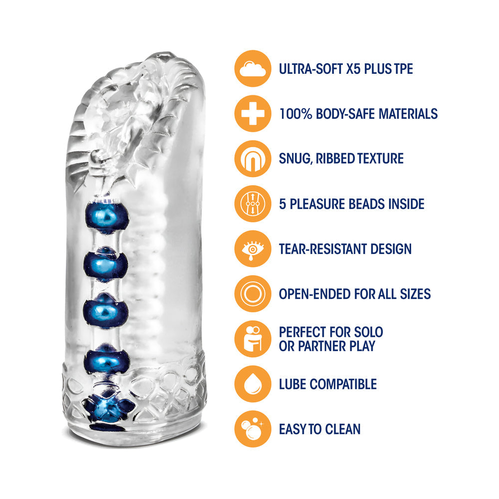 M for Men Snatch Vagina Stroker Clear