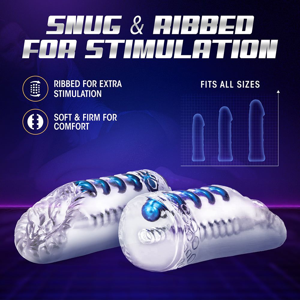 M for Men Snatch Vagina Stroker Clear