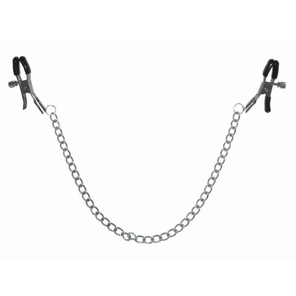 SS S&M Adjustable Chained Nipple Clamps