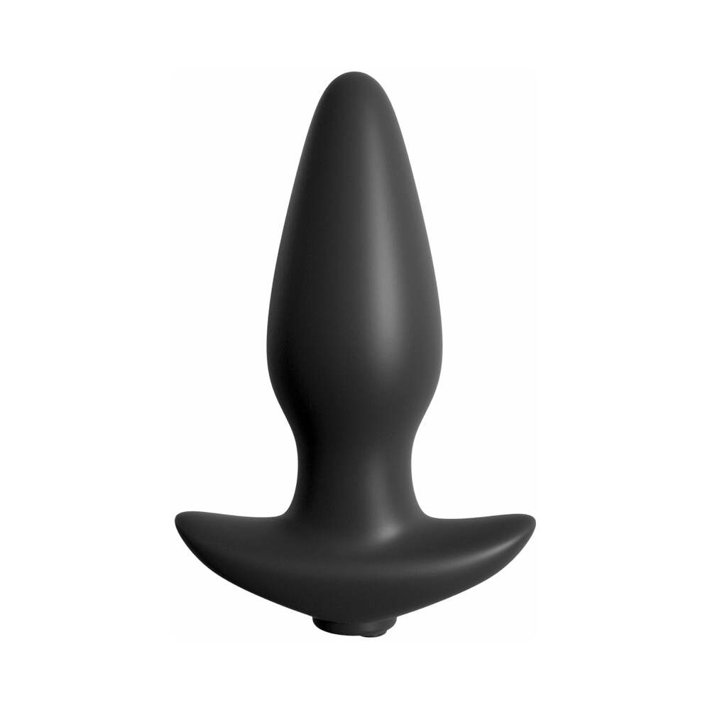 Anal Fantasy Collection Vibrating Remote Control Silicone Plug Black