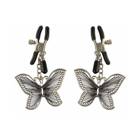 FF Butterfly Nipple Clamps Silver