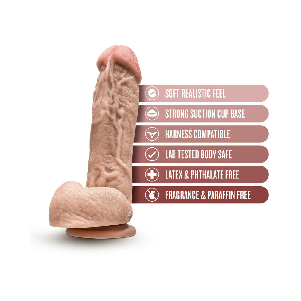 Hung Rider Trigger 8.5in Dildo Beige