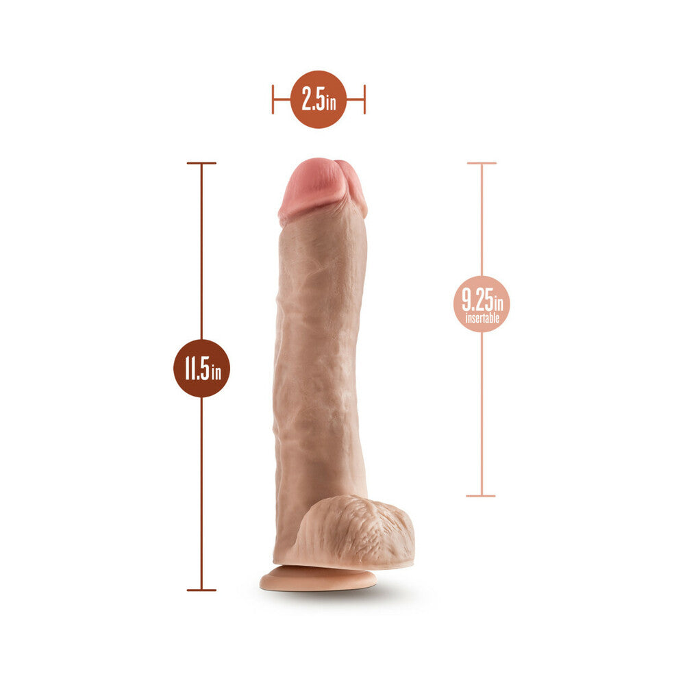 Hung Rider Hammer 11.5in Dildo Beige