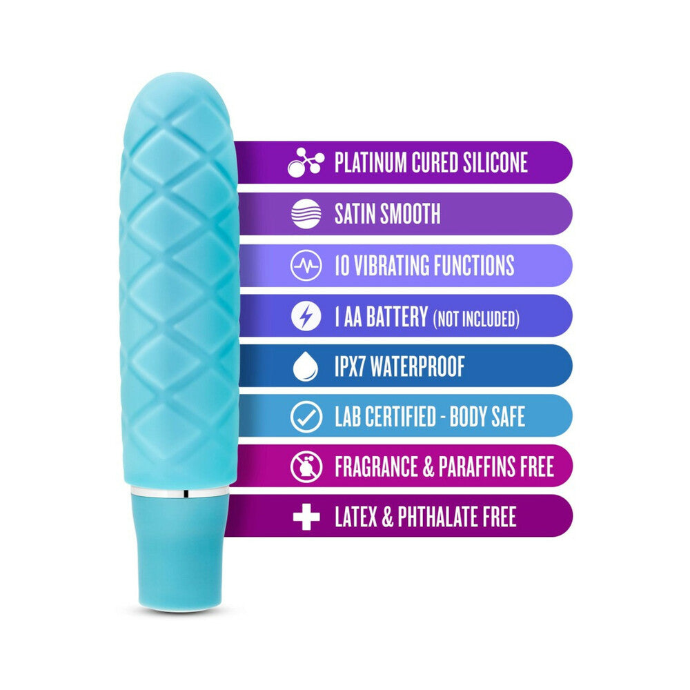 Luxe Cozi Mini Slimline Vibrator Aqua