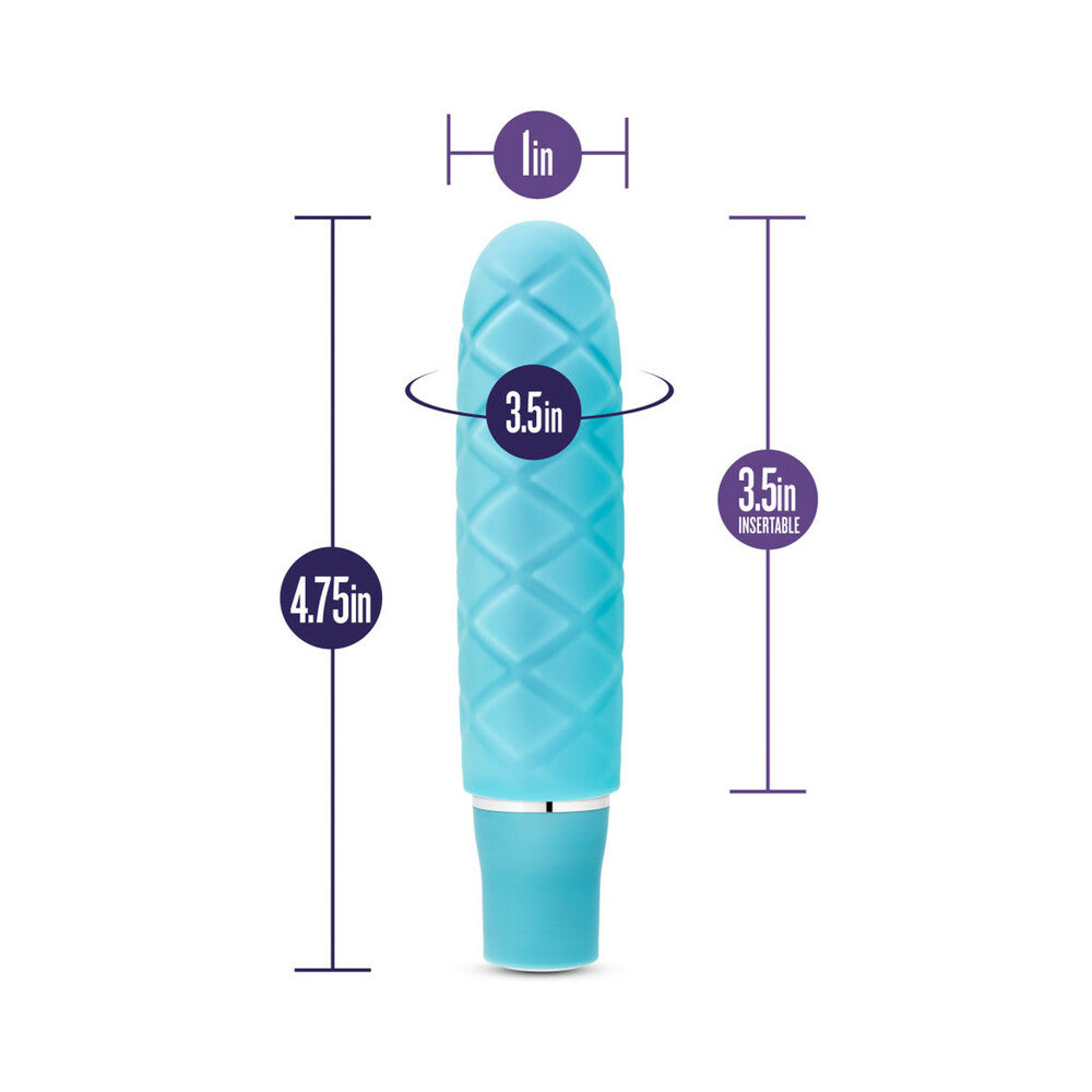 Luxe Cozi Mini Slimline Vibrator Aqua