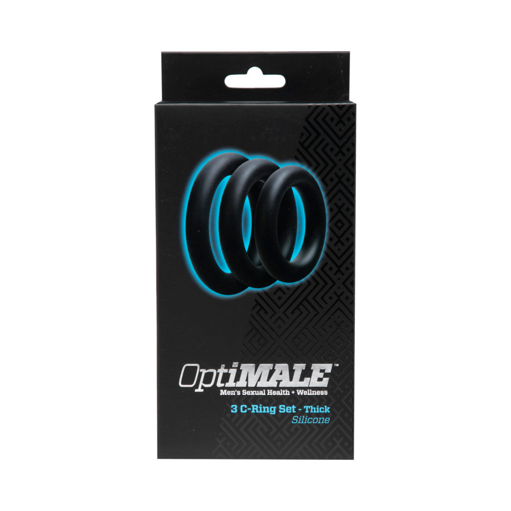 OptiMALE – 3 C-Ring Set – Thick Black