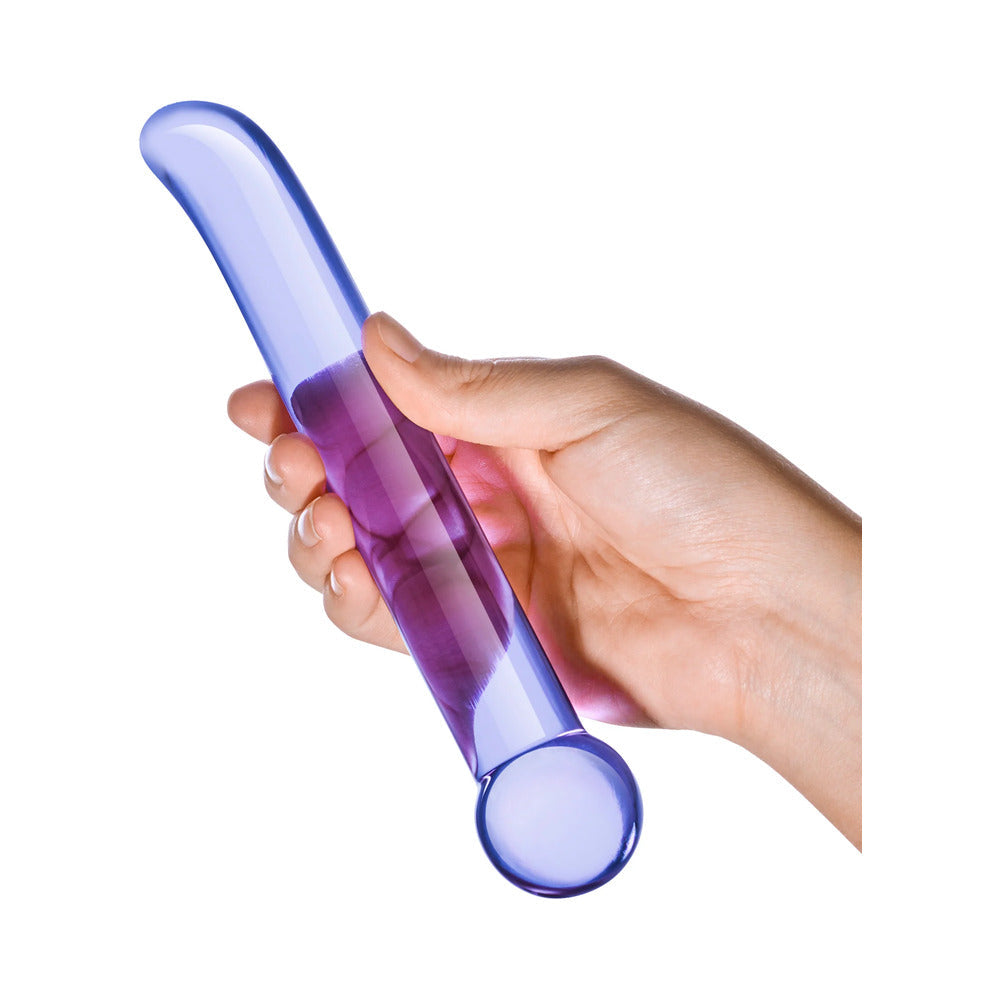 Glas 6.75in Purple G-Spot Tickler Dildo