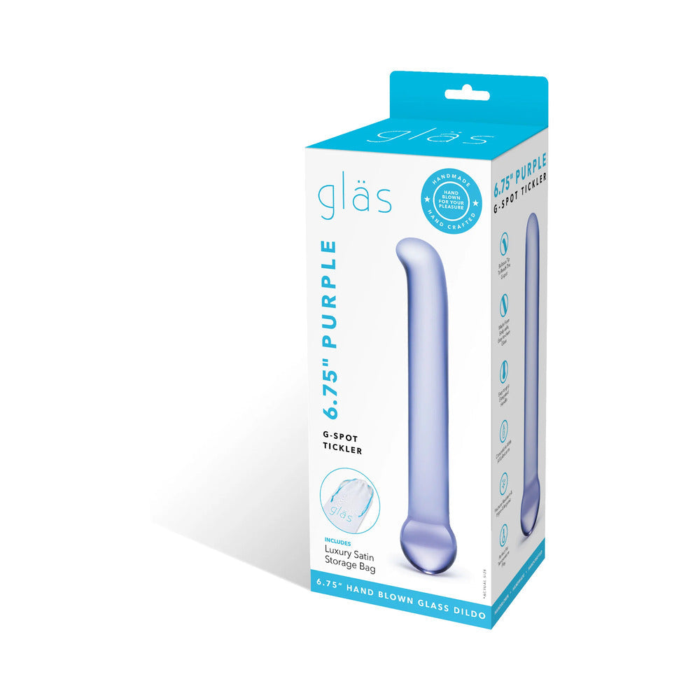 Glas 6.75in Purple G-Spot Tickler Dildo