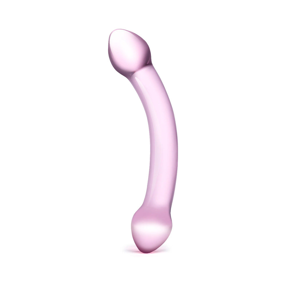 Glas 7.25in Double Trouble Purple Dildo