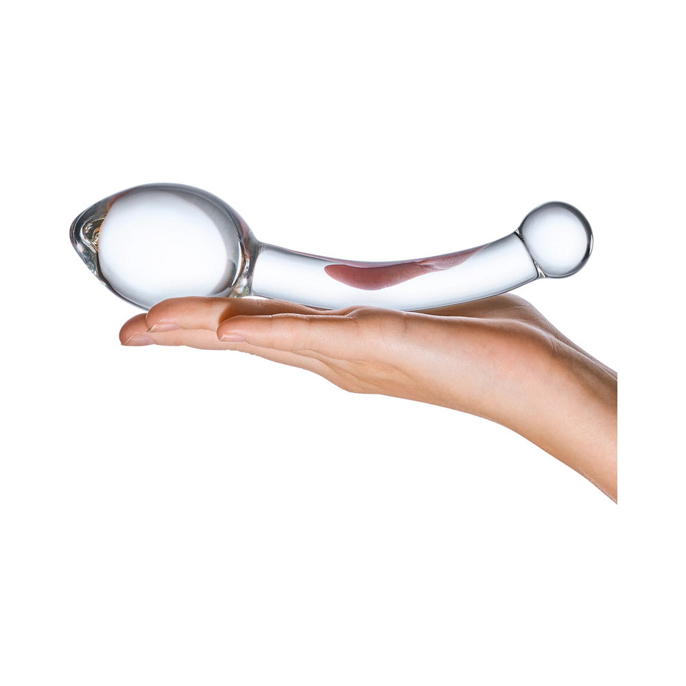 Glas 8in Pure Indulgence AnalSlide Dildo