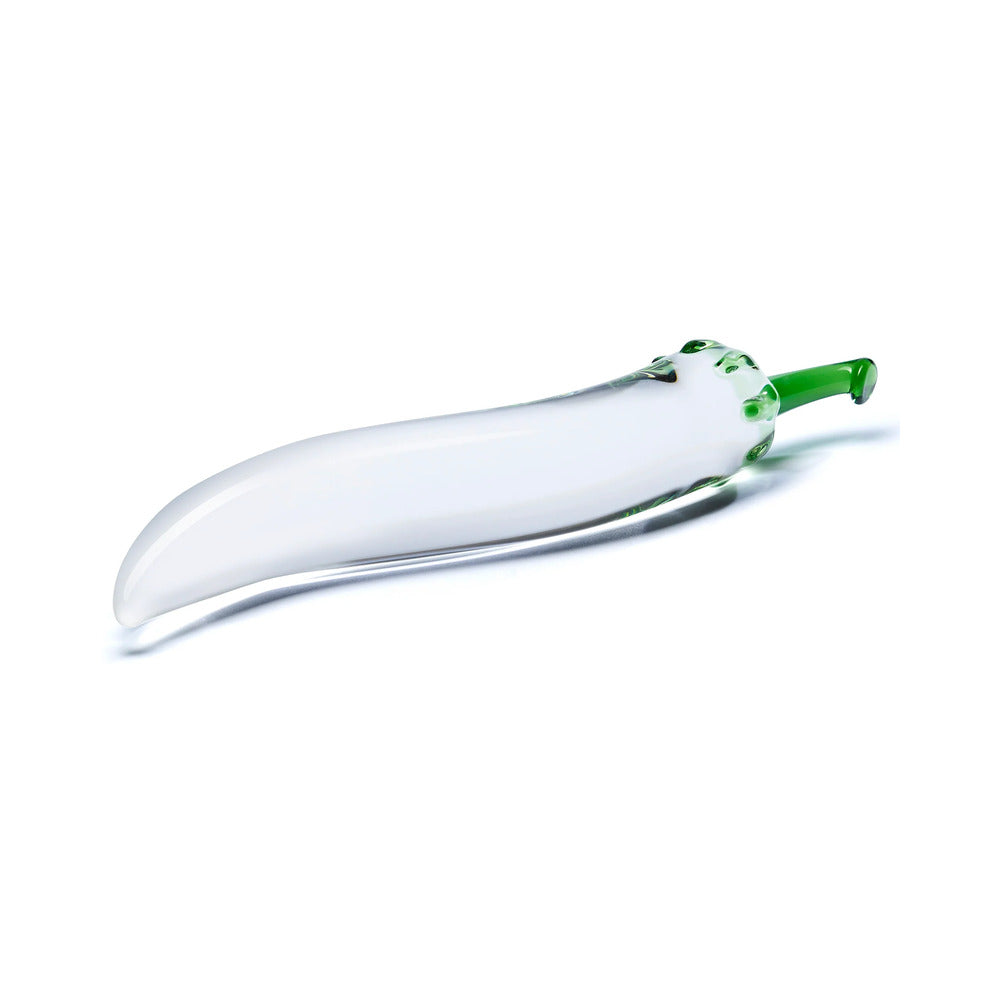 Glas 8.25in Glass Natural ChiliPep Dildo