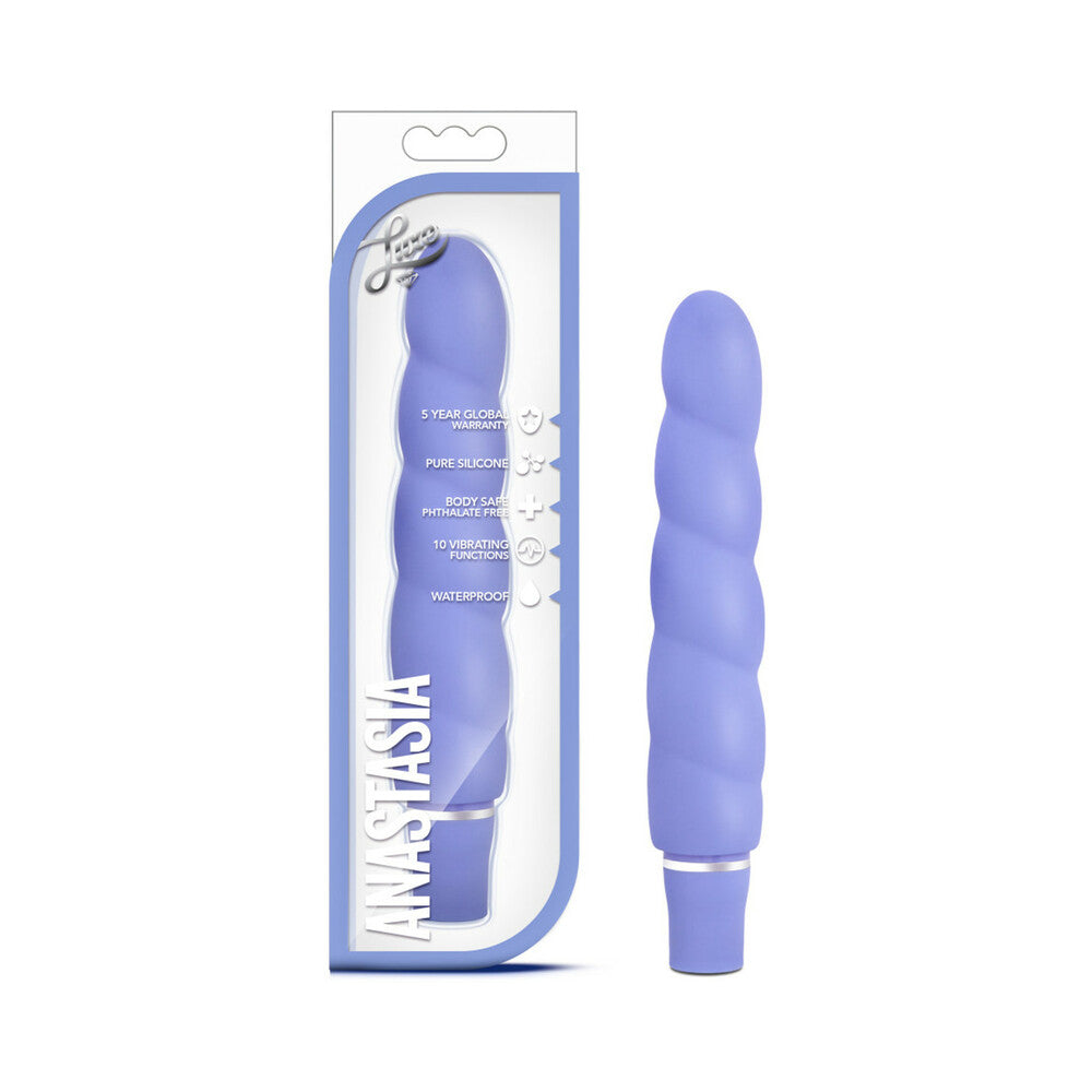 Blush Luxe Anastasia Silicone Slimline Vibrator Periwinkle