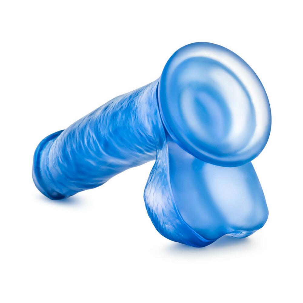 B Yours Sweet 'n Hard 1 Realistic 7 in. Dildo with Balls Blue