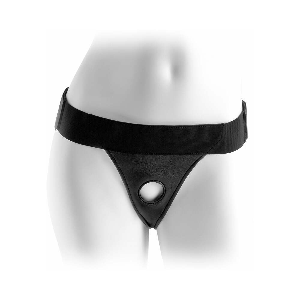 FF Velcro Crotchless Harness Black