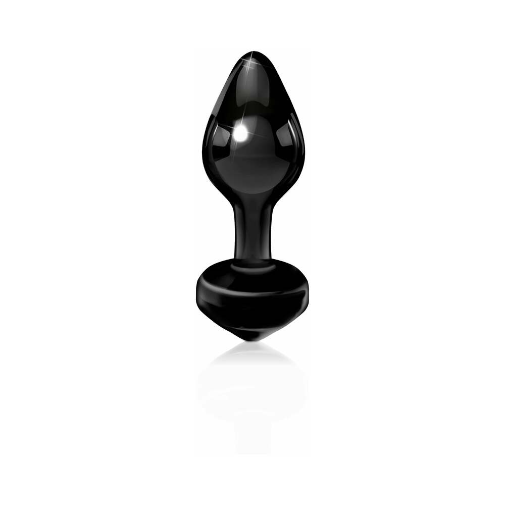 Icicles #44 Glass Anal Plug 3.25in Black