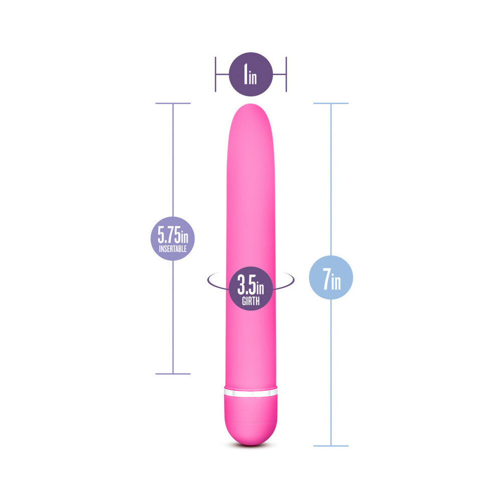 Rose Luxuriate Classic Slimline Vibrator Pink