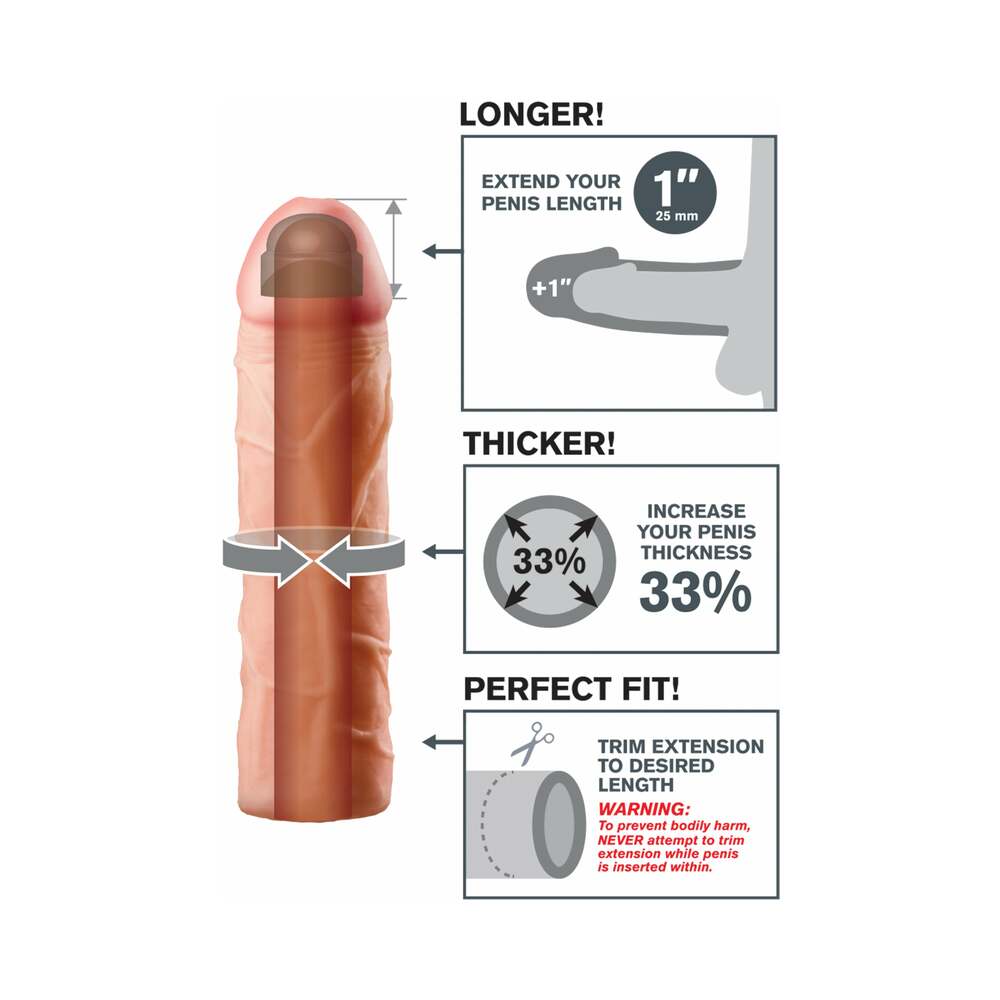 Fantasy X-tensions Perfect 1 in. Extension Beige