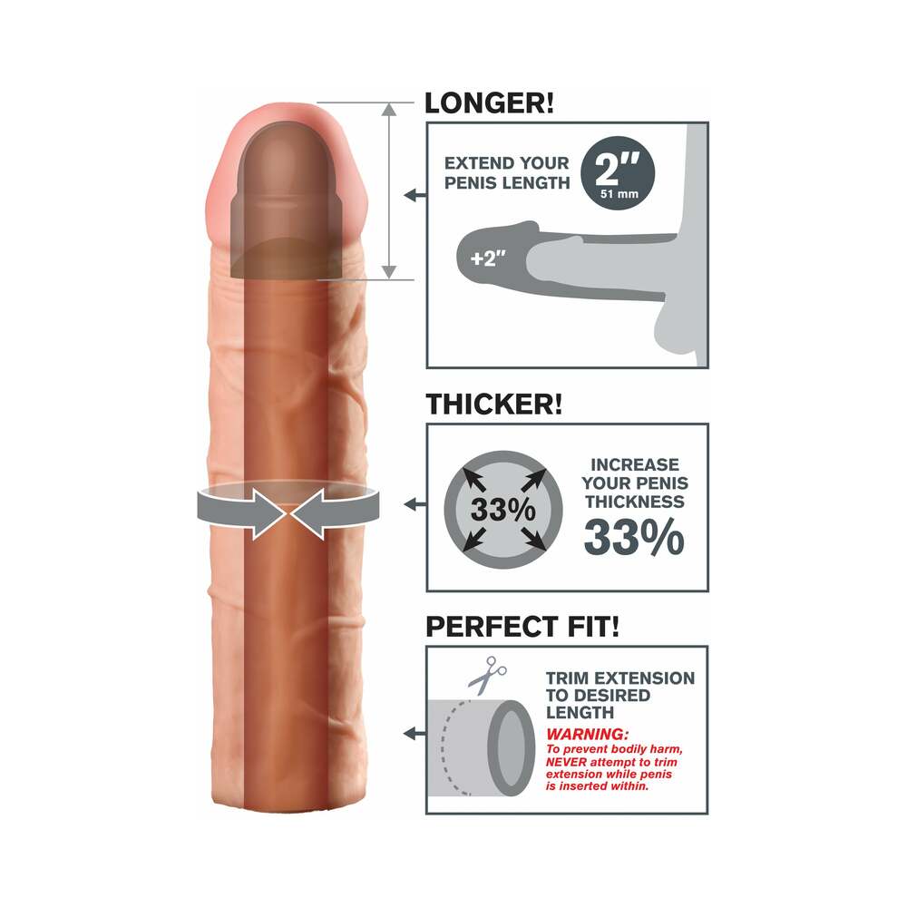 Fantasy X-tensions Perfect 2 in. Extension Beige