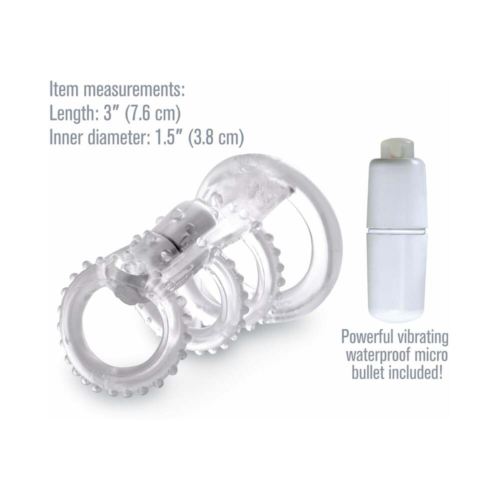 FX Vibrating Cock Cage Clear