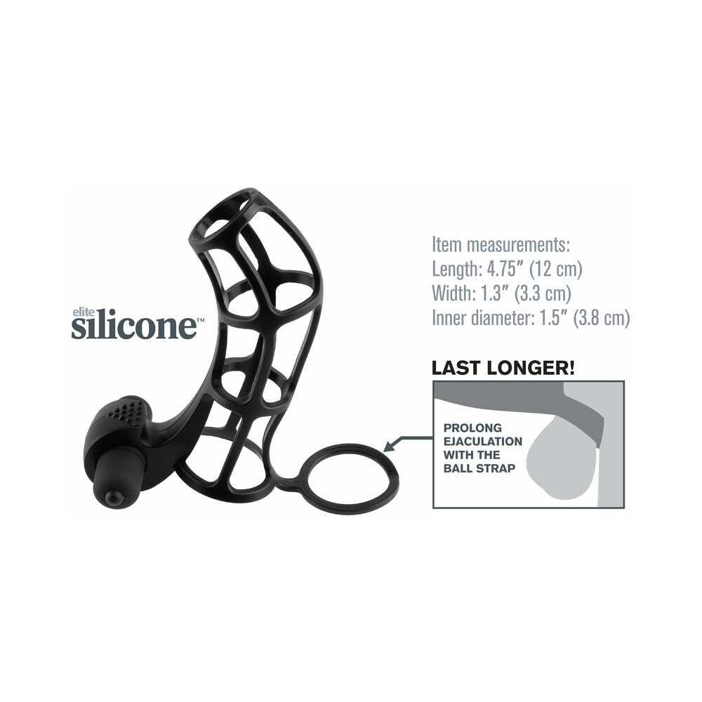 FX Vibr Deluxe Silicone Power Cage Black