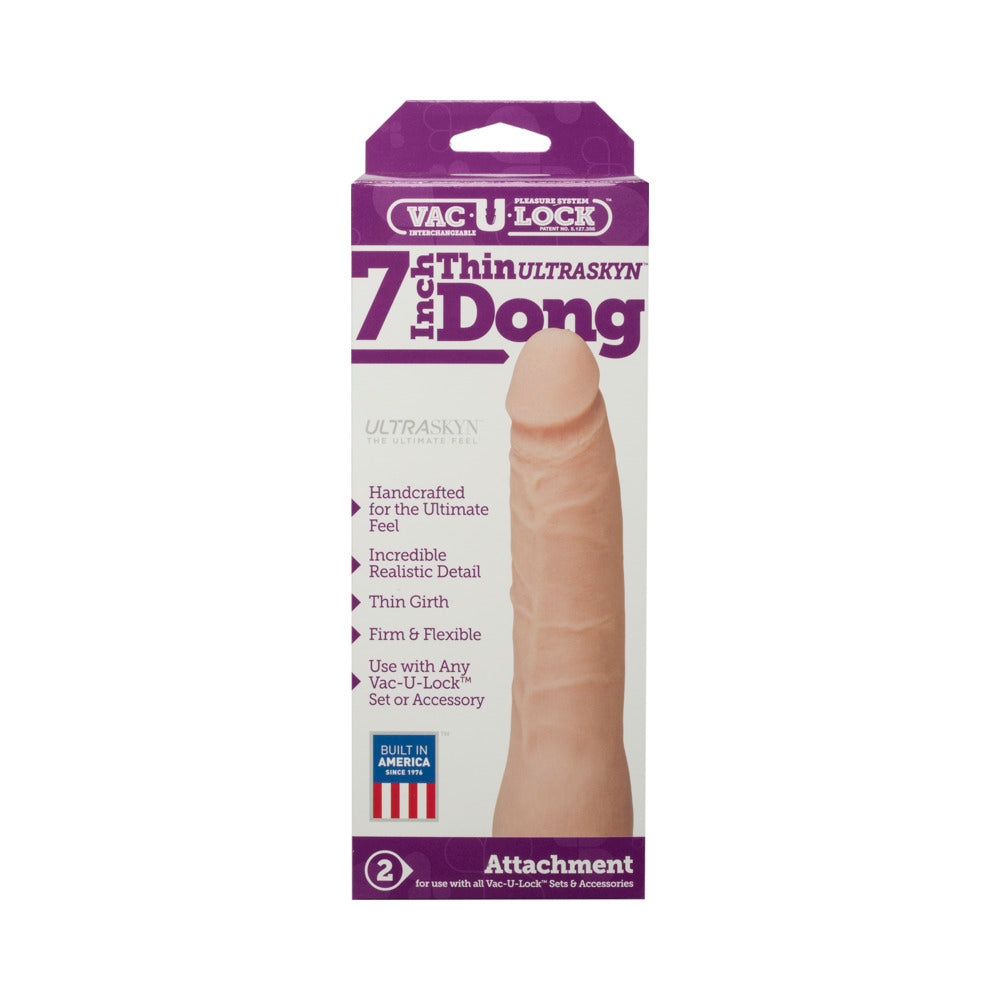 Vac-U-Lock - Dong delgado de 7 pulgadas ULTRASK blanco