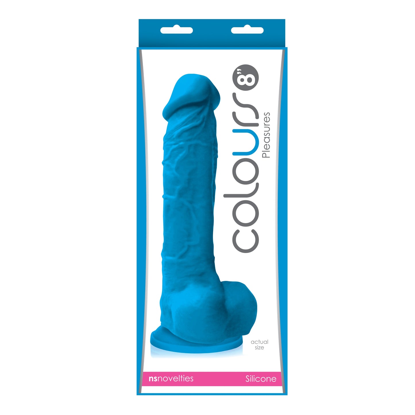 Colours Pleasures 8 in. Dildo Blue