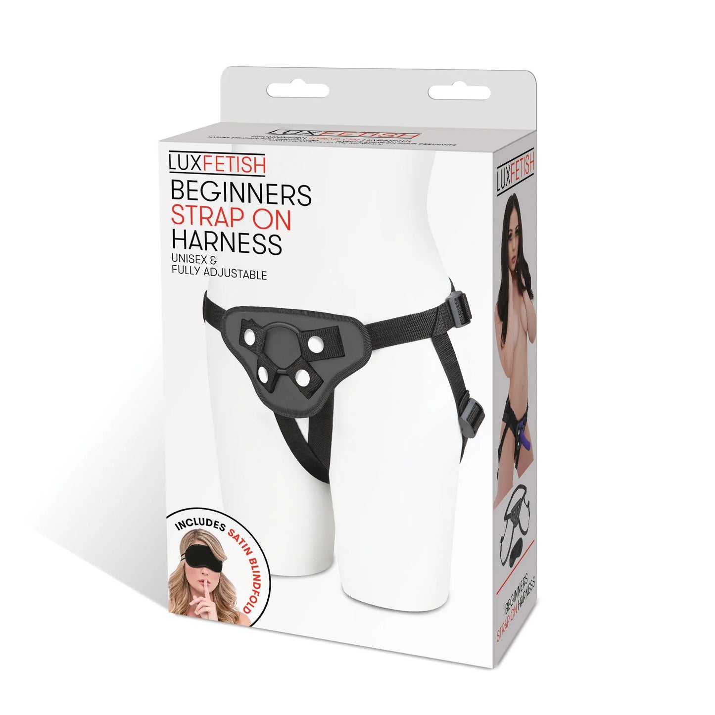 Lux Fetish Beginners StrapOn Harness Blk