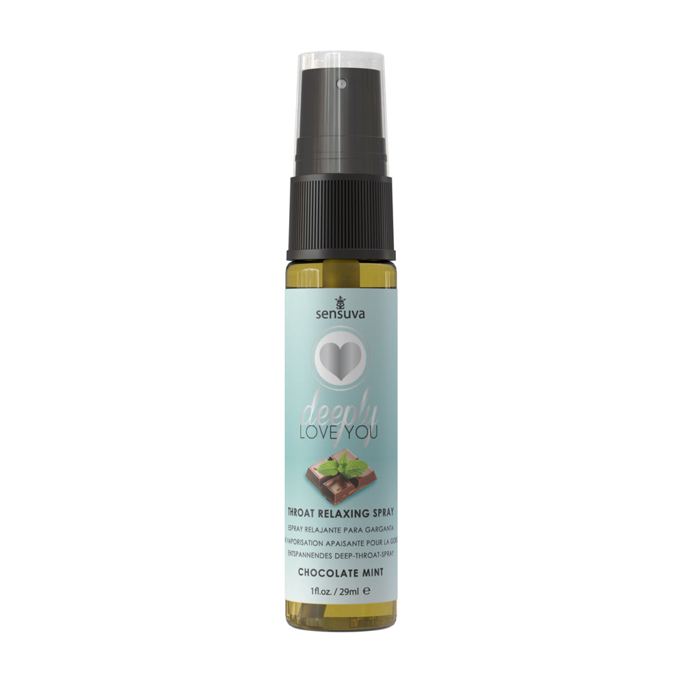 Sensuva Deeply Love You Throat Relaxing Spray Chocolate Mint 1 oz. Bottle