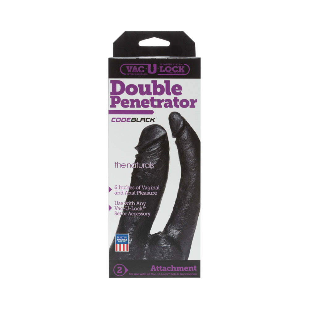 Vac-U-Lock Doble Penetración Natural CODEBLACK