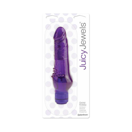 Pipedream Juicy Jewels Orchid Ecstasy Flexible Realistic Vibrator Purple