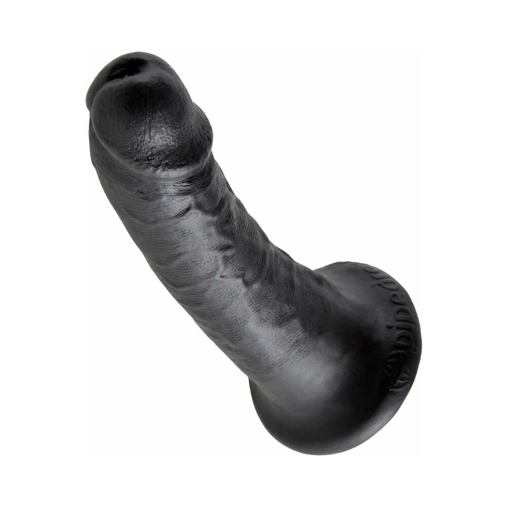 King Cock 6in Cock w/ Suction Cup Black