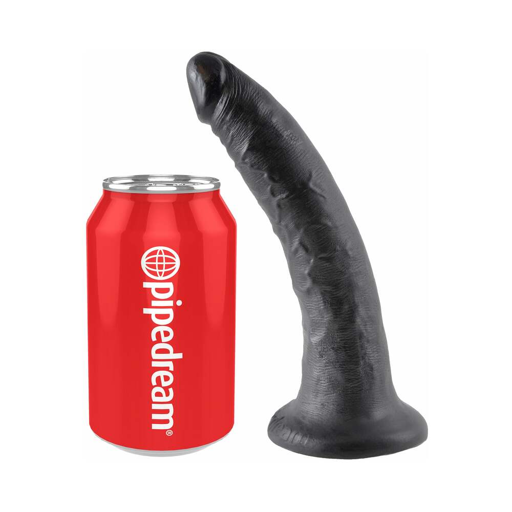 King Cock 7in Cock w/ Suction Cup Black