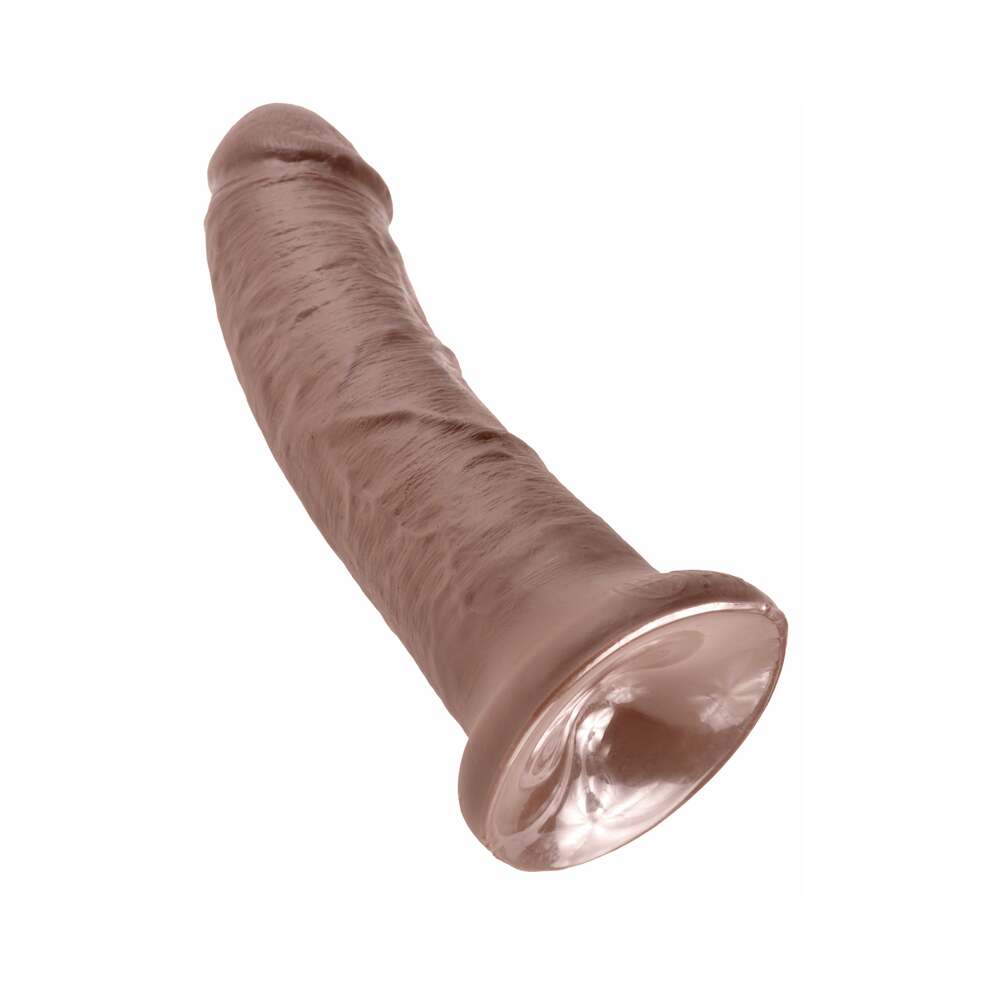 King Cock 8in Cock w/ Suction Cup Brown