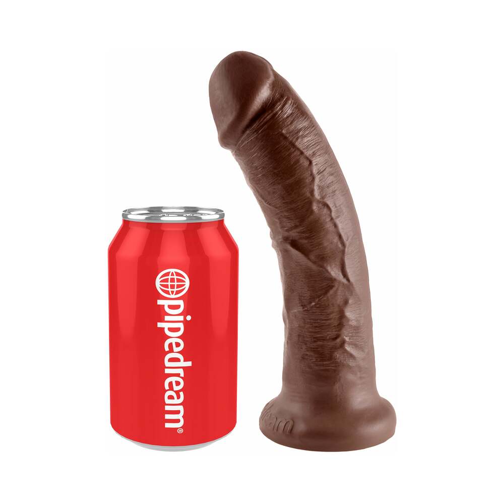 King Cock 8in Cock w/ Suction Cup Brown